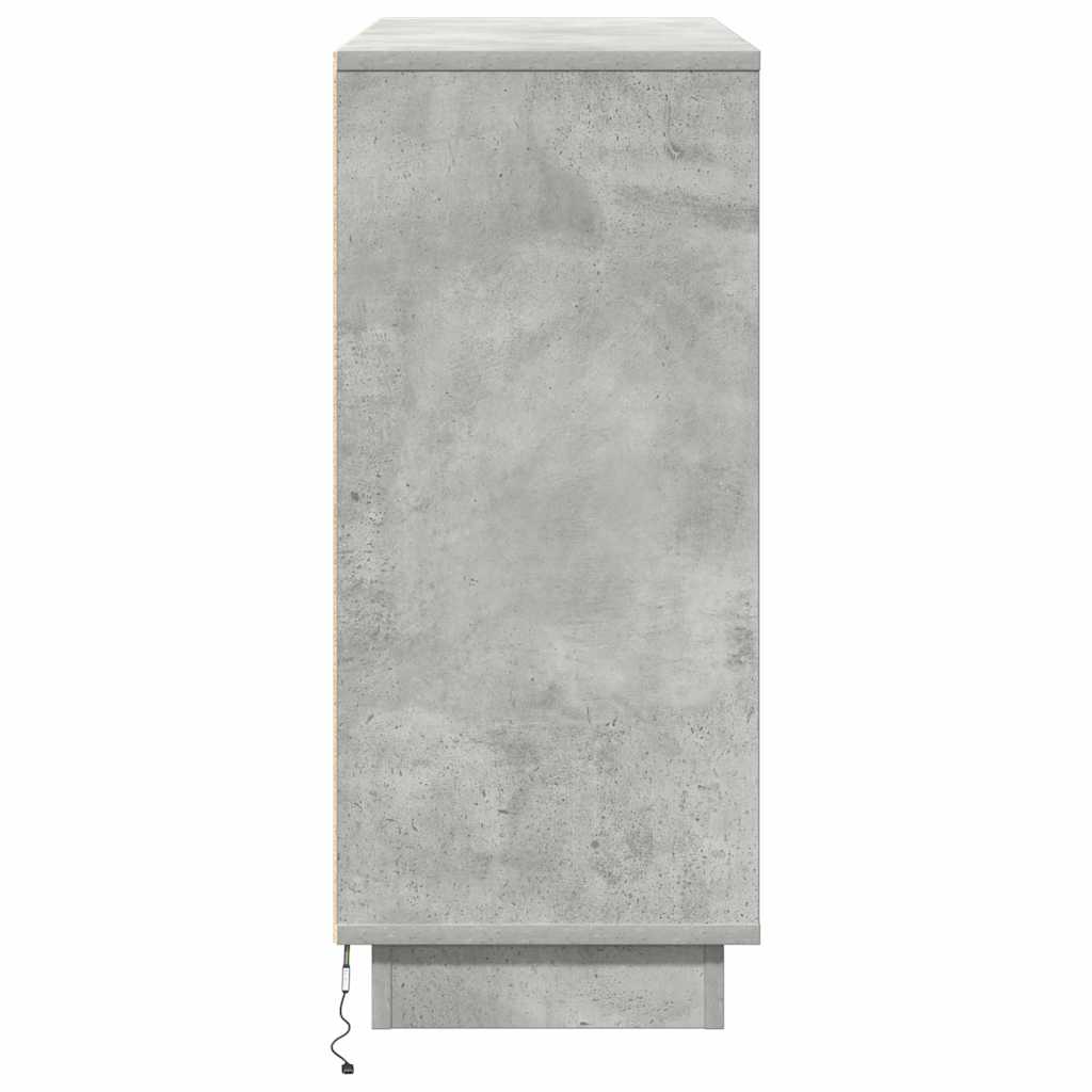 vidaXL Sideboard Concrete Grey 90 x 32 x 75 cm Engineered wood