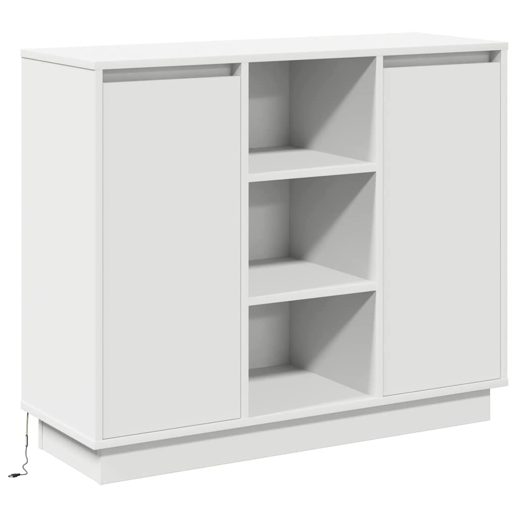 vidaXL Sideboard with Shelf White 90 x 32 x 75 cm Engineered wood