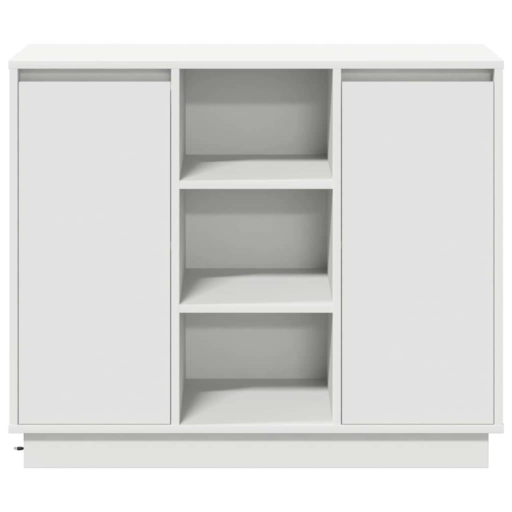 vidaXL Sideboard with Shelf White 90 x 32 x 75 cm Engineered wood