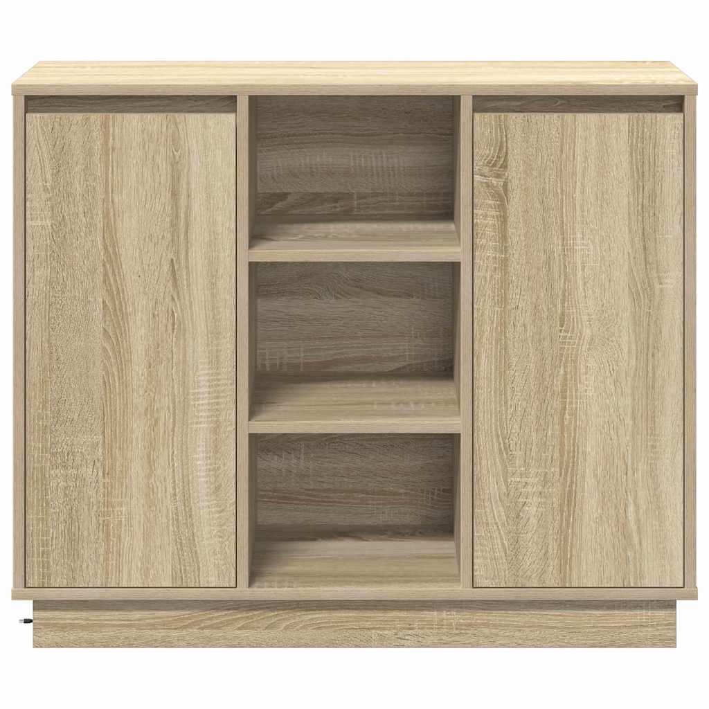 vidaXL Sideboard with Shelf Sonoma Oak 90 x 32 x 75 cm Engineered wood