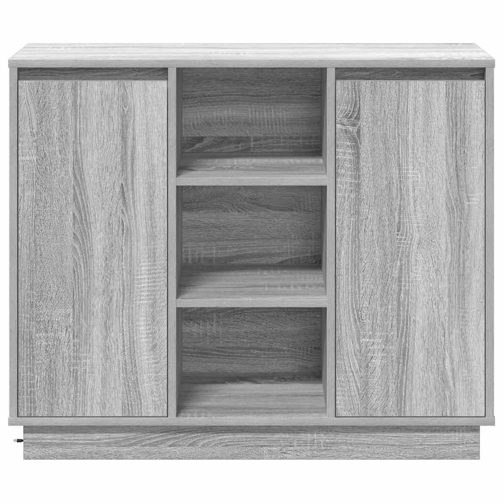 vidaXL Sideboard with Door Grey Sonoma 90 x 32 x 75 cm Engineered wood