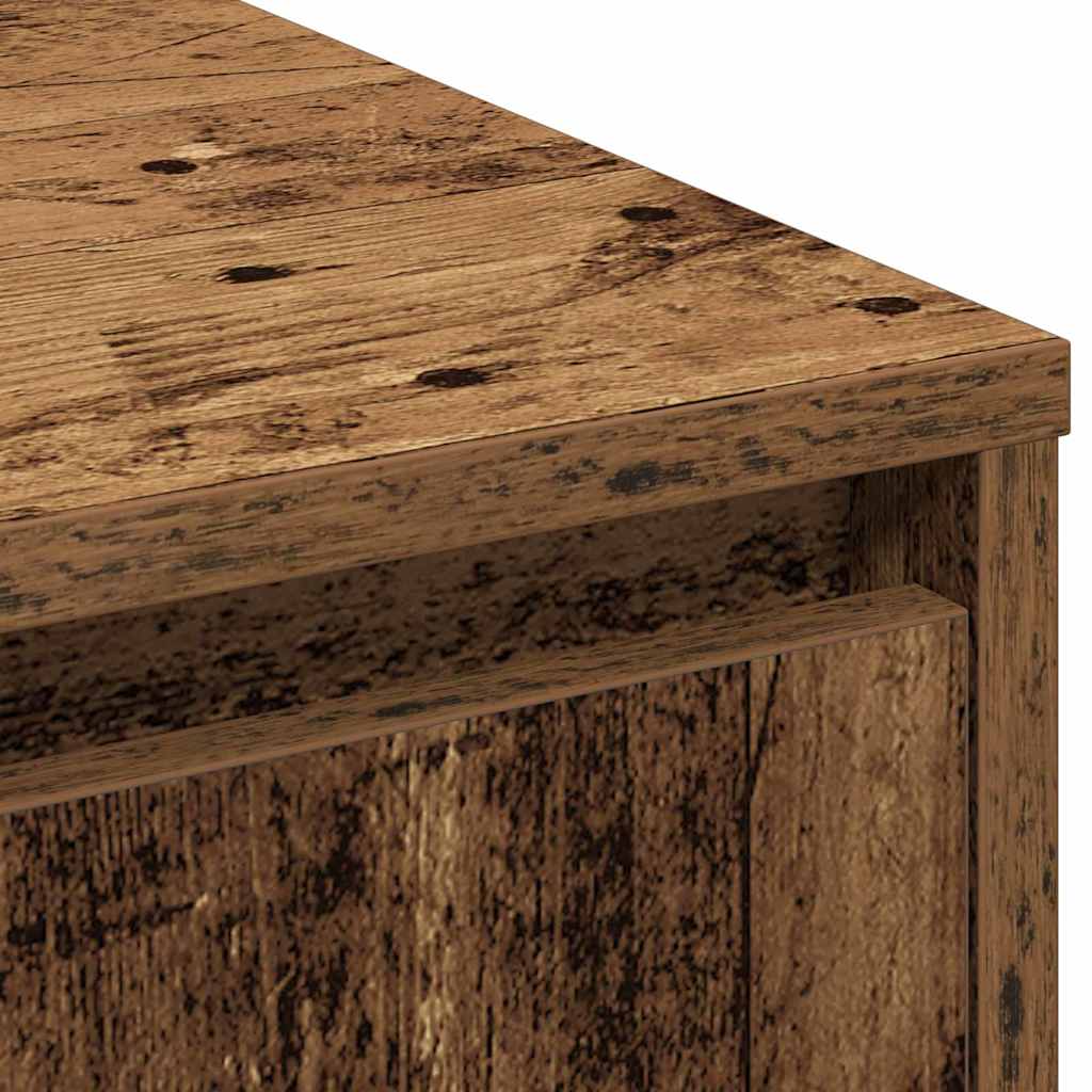 vidaXL Sideboard with Shelf Old Wood 90 x 32 x 75 cm Engineered wood