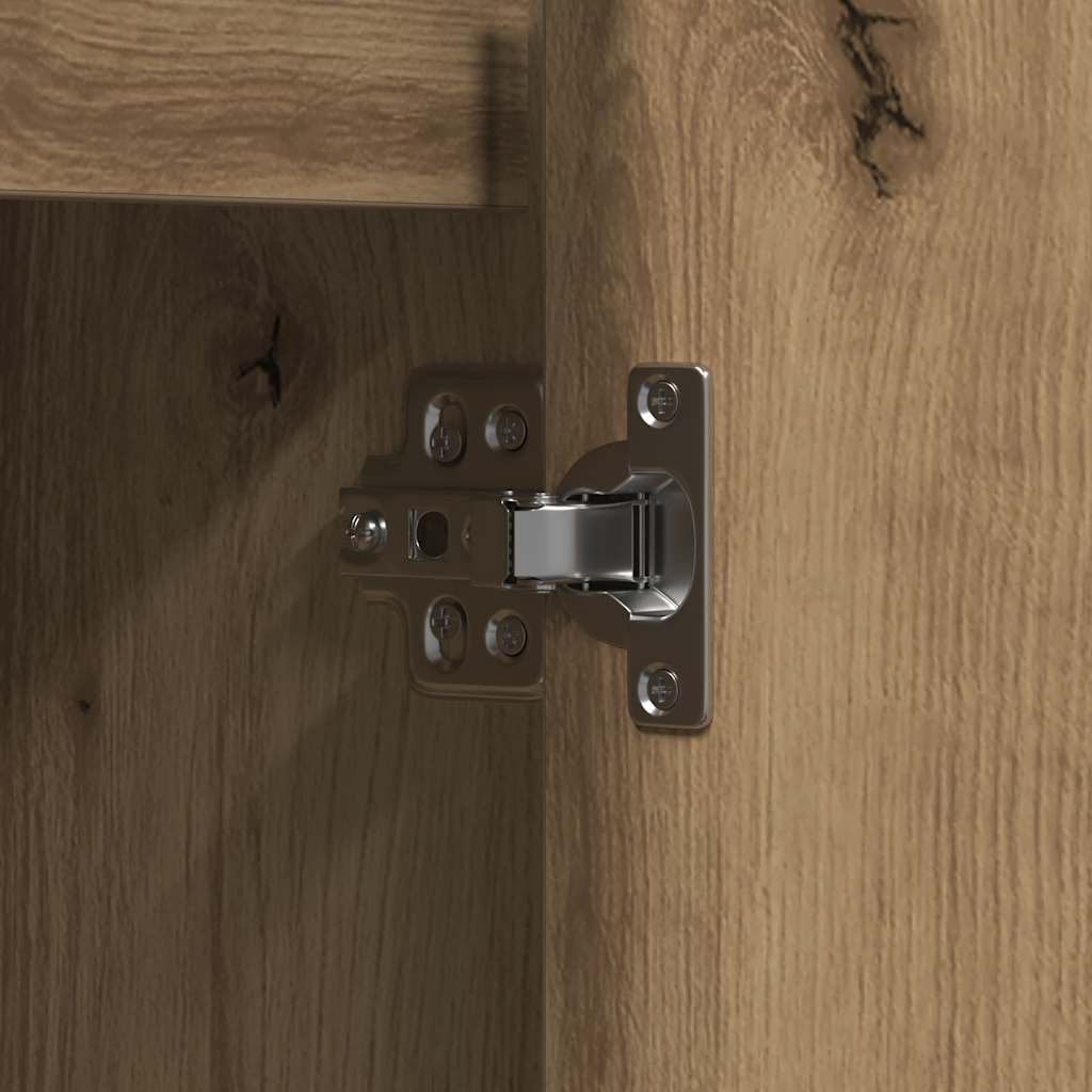 vidaXL Sideboard with Door Artisan Oak 90 x 32 x 75 cm Engineered wood