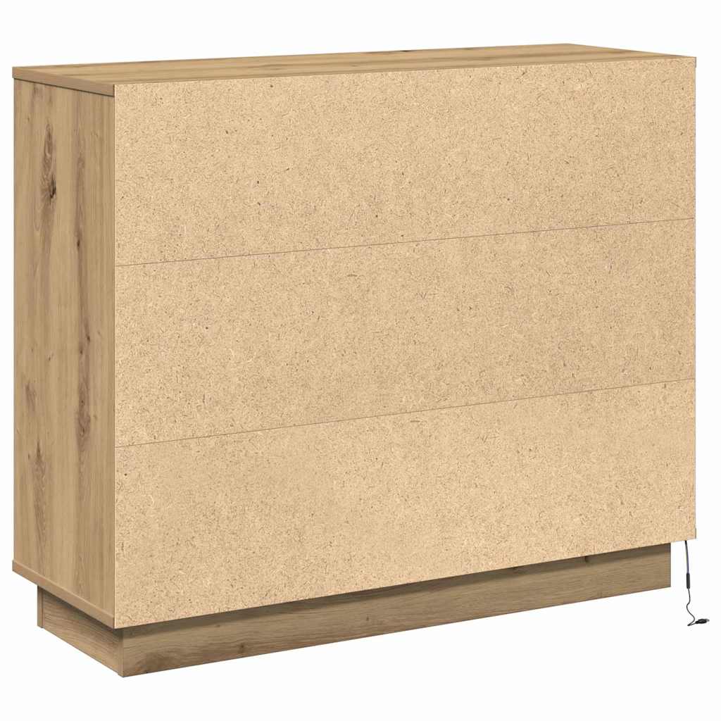 vidaXL Sideboard with Door Artisan Oak 90 x 32 x 75 cm Engineered wood