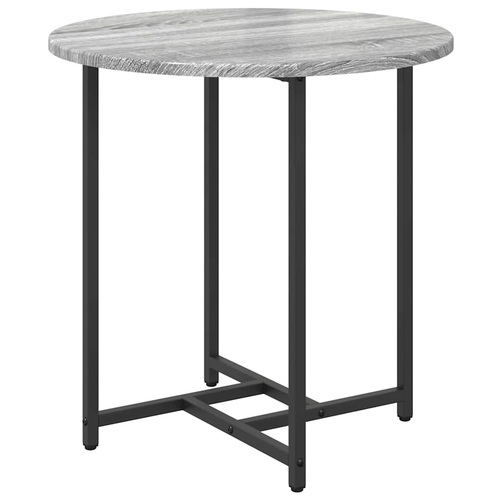 Side Table Set 2 pcs Grey Sonoma and Black