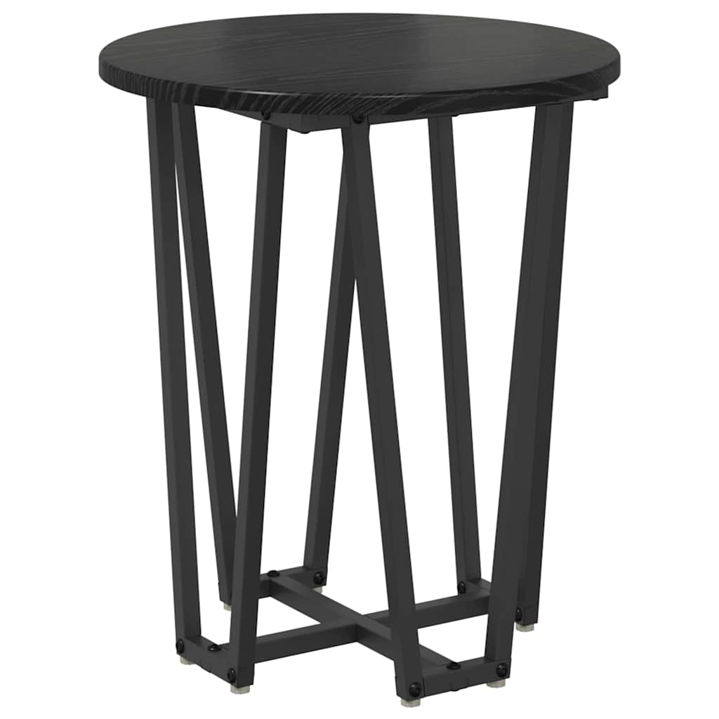 Side Table Set 2 pcs Black Oak