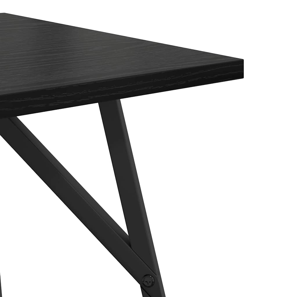 Side Table Set 2 pcs Black Oak