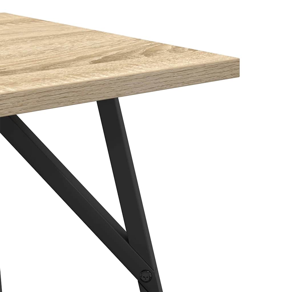 Side Table Set 2 pcs Sonoma Oak and Black
