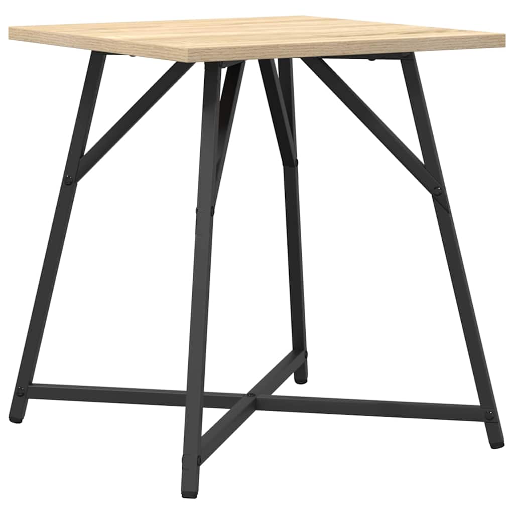 Side Table Set 2 pcs Sonoma Oak and Black