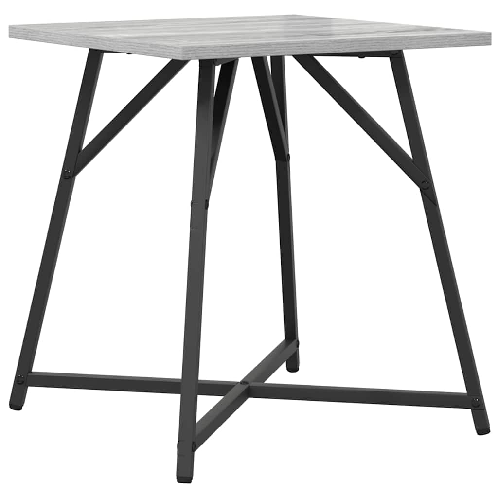 Side Table Set 2 pcs Grey Sonoma and Black