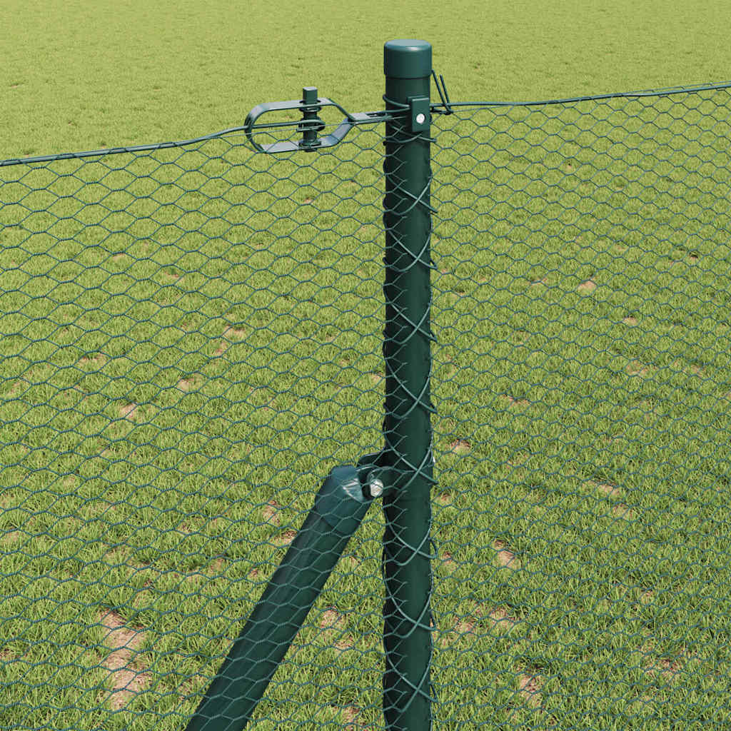 Ground Fix Welded Wire Fence 10 x 1 m (W x H) PVC-Coated Steel