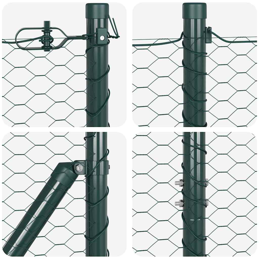 Fence Post Green 25 x 1.5 m (25 mm mesh) Steel