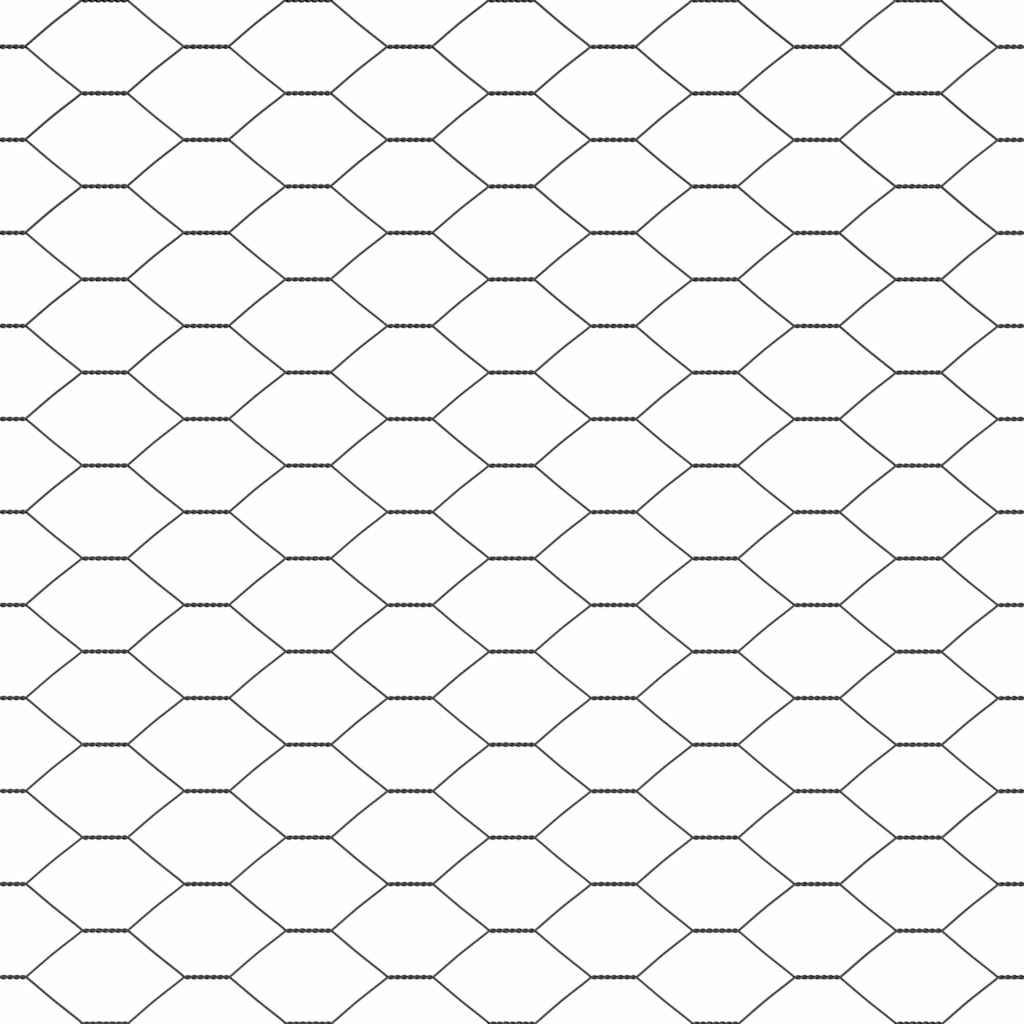 Fence Post Grey 10 x 1.2 m (25 mm mesh) Steel and PVC