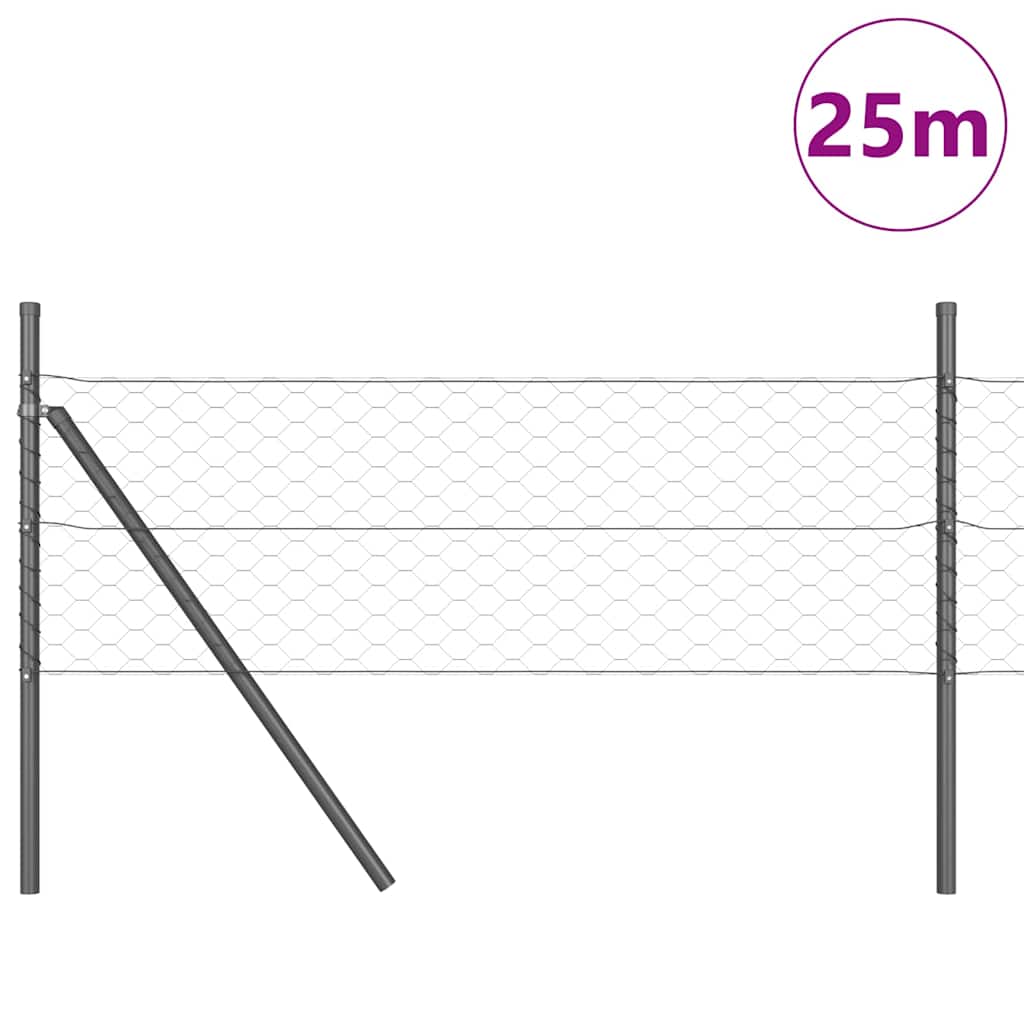Ground Fix Welded Wire Fence 25 x 0.5 m (W x H)