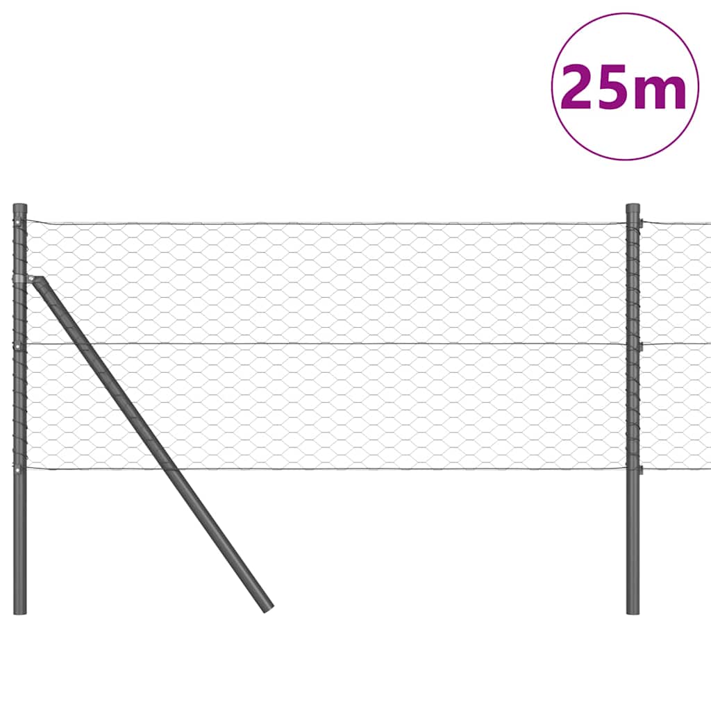 Ground Fix Welded Wire Fence 25 x 0.6 m (W x H)