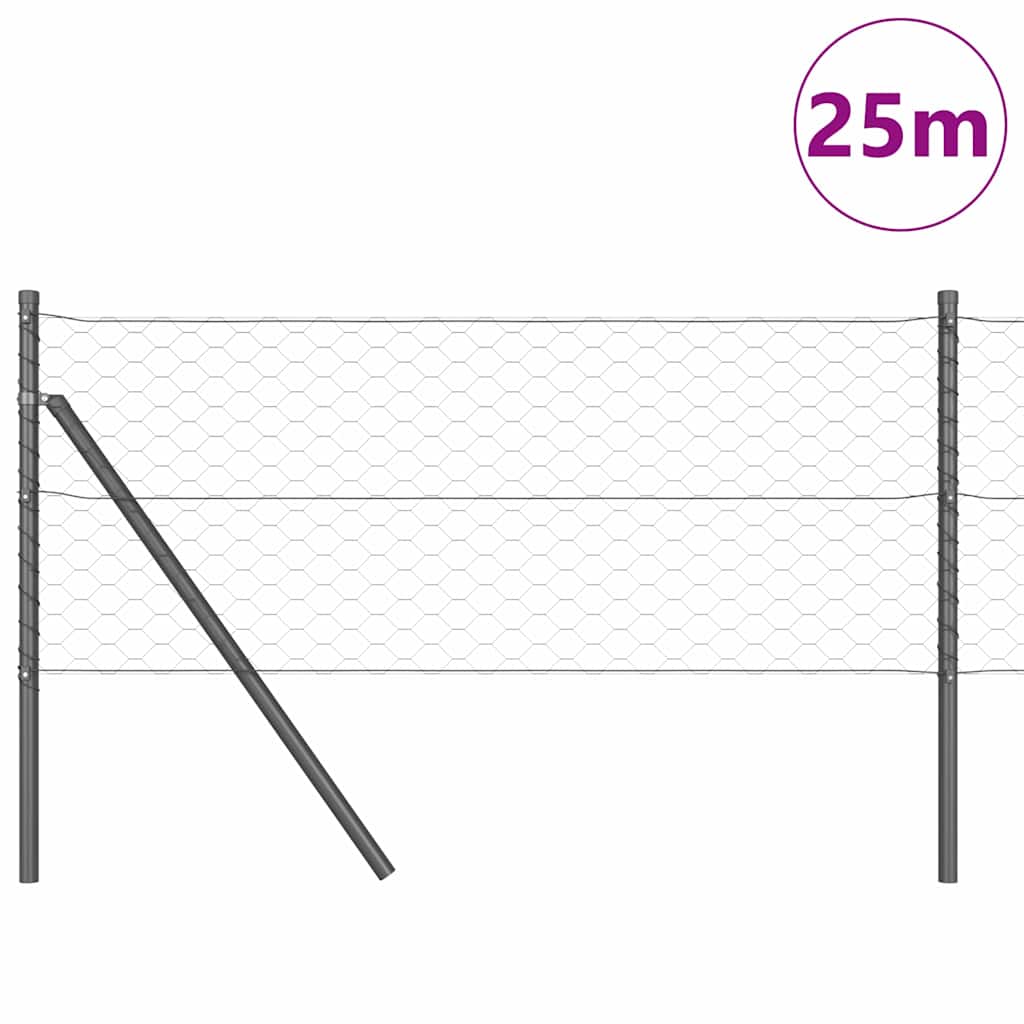 Ground Fix Welded Wire Fence 25 x 0.6 m (W x H)