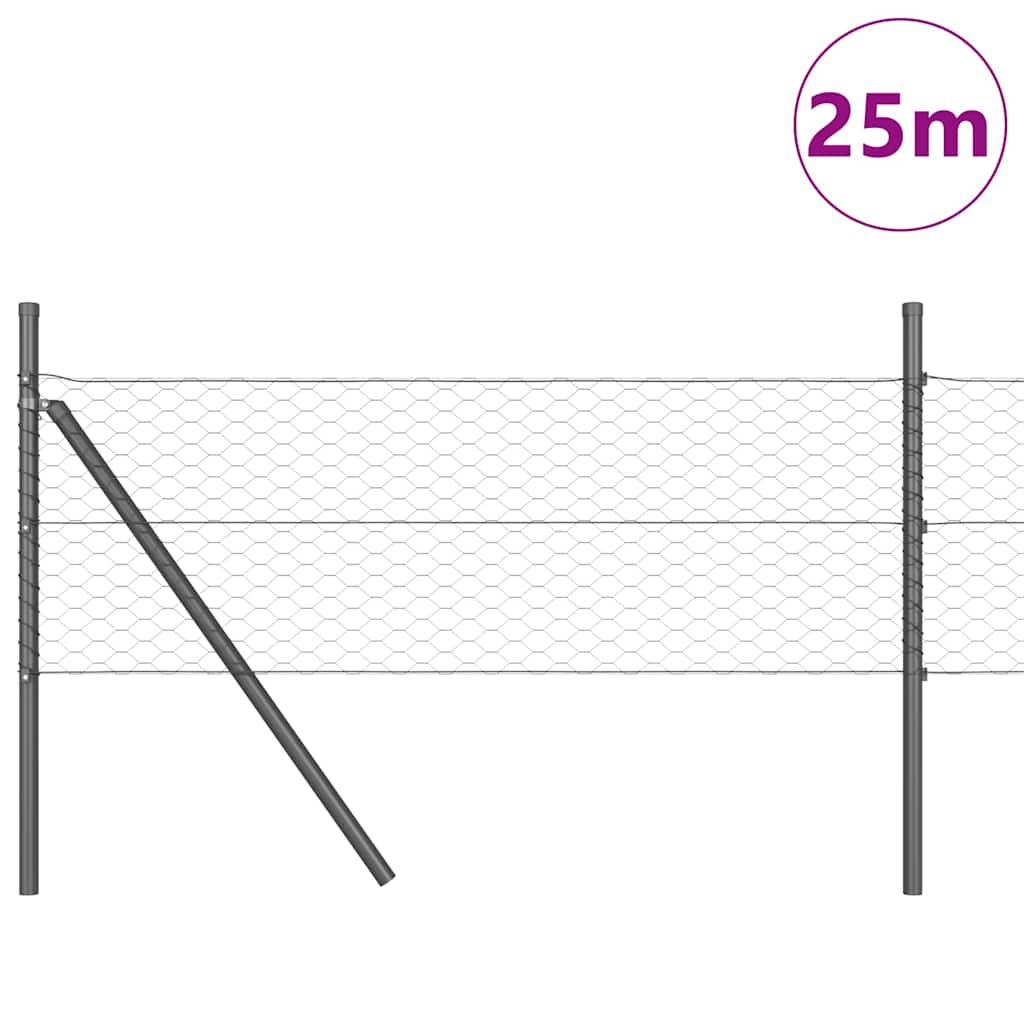 Ground Fix Welded Wire Fence 25 x 0.8 m (W x H)