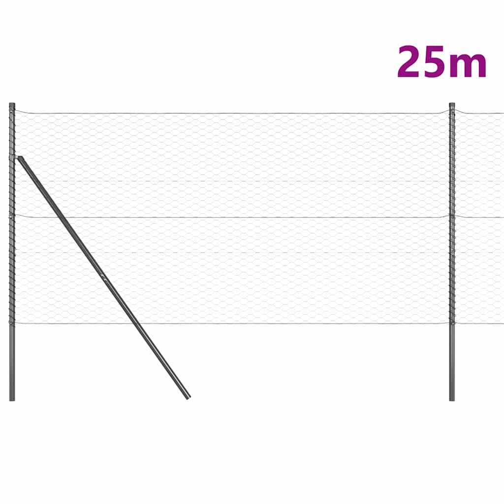Ground Fix Welded Wire Fence 25 x 1.2 m (W x H)
