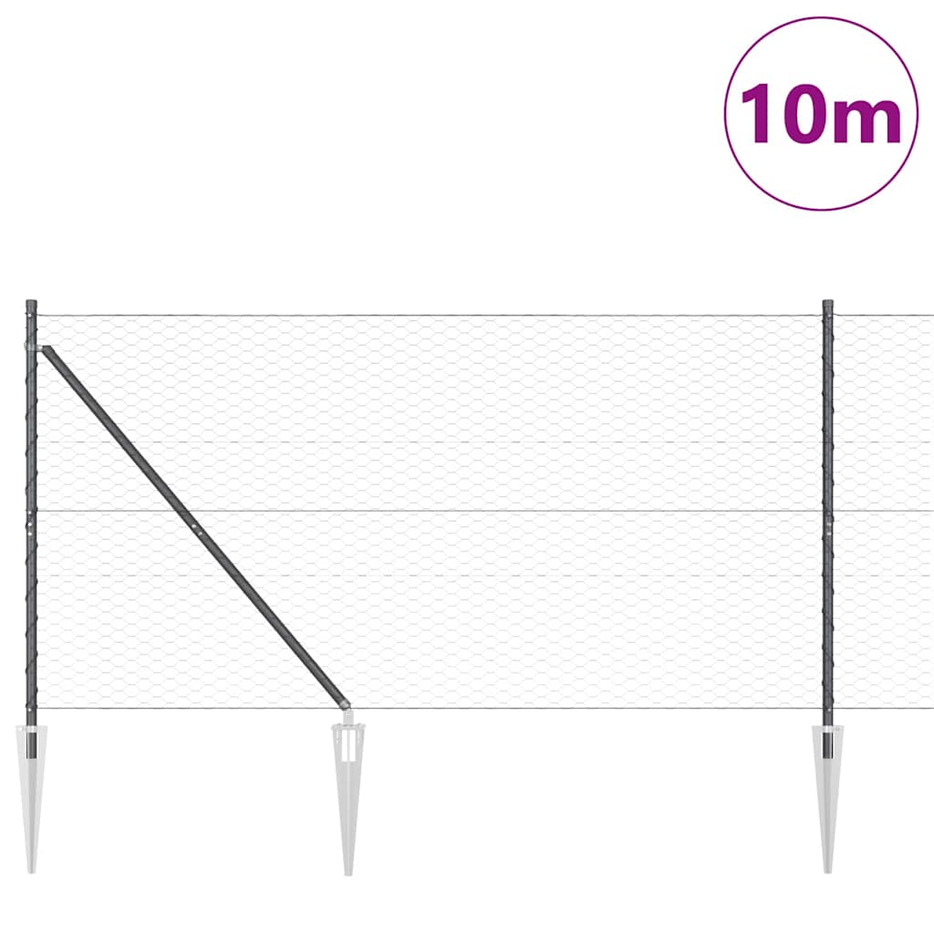 Welded Wire Fence with Spikes 10 x 1.2 m (W x H)
