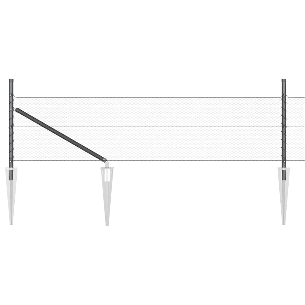 Welded Wire Fence with Spikes 25 x 0.5 m (W x H)