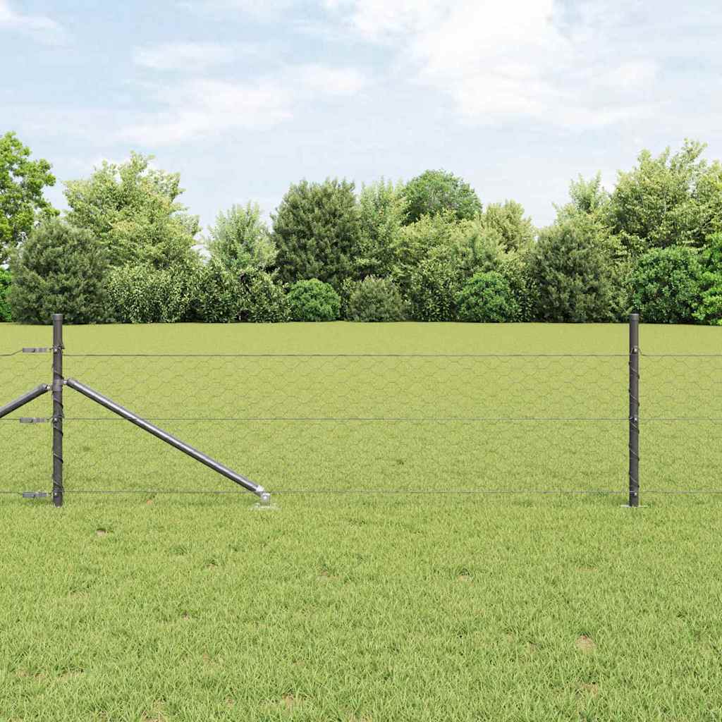Welded Wire Fence with Spikes 25 x 0.5 m (W x H)