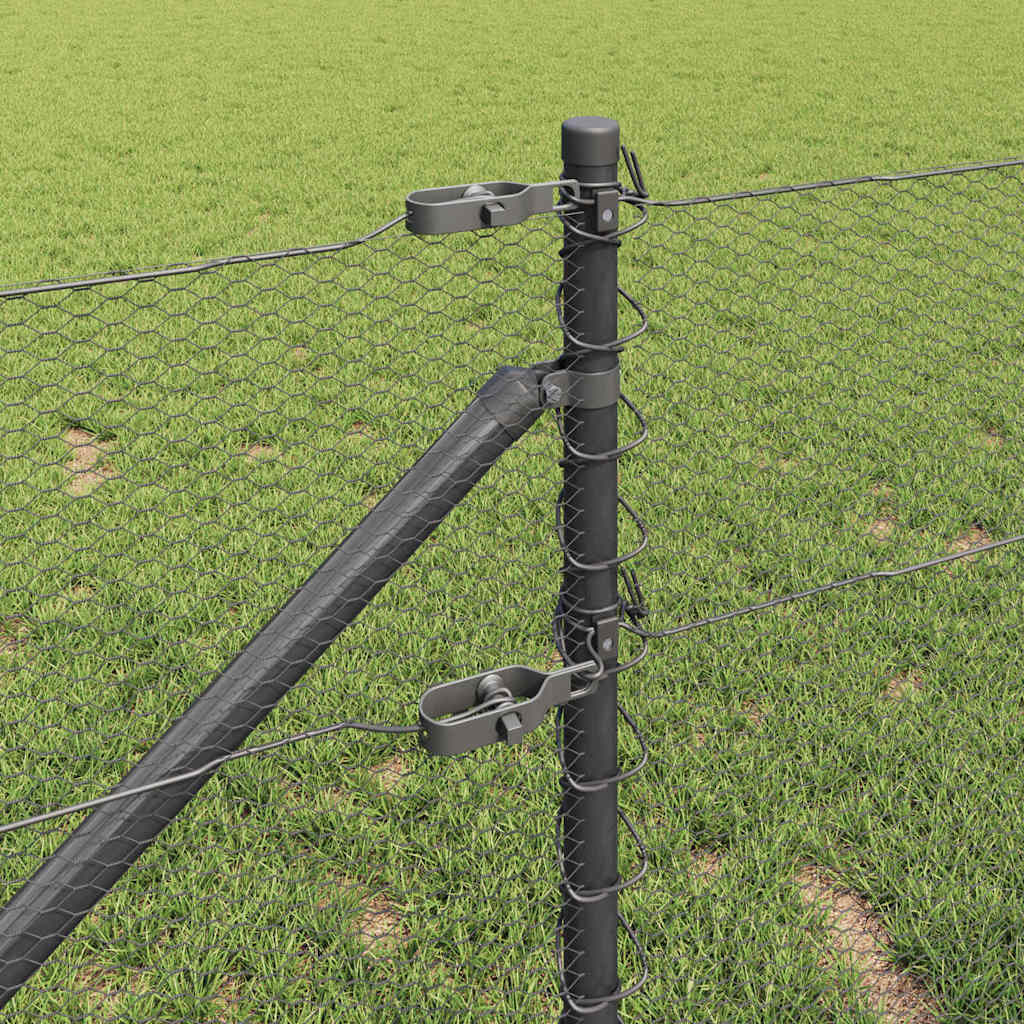 Welded Wire Fence with Spikes 25 x 0.6 m (W x H)