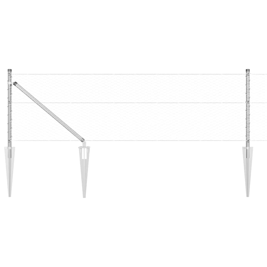 Welded Wire Fence with Spikes 10 x 0.6 m (W x H)