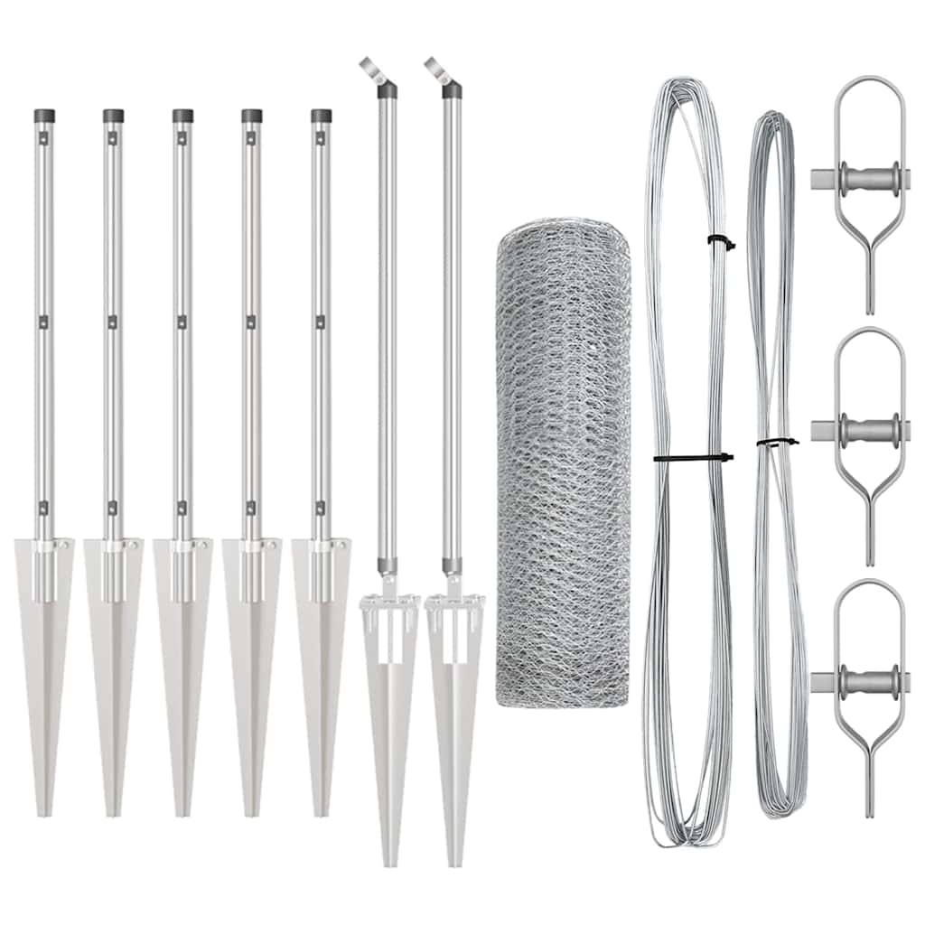 Welded Wire Fence with Spikes 10 x 0.8 m (W x H)