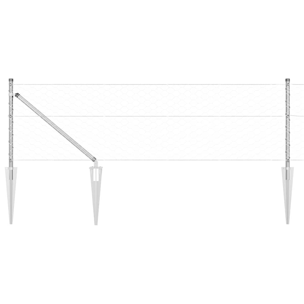 Welded Wire Fence with Spikes 25 x 0.6 m (W x H)