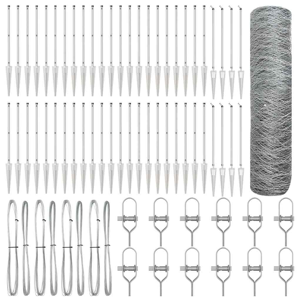 Welded Wire Fence with Spikes 100 x 0.4 m (W x H)