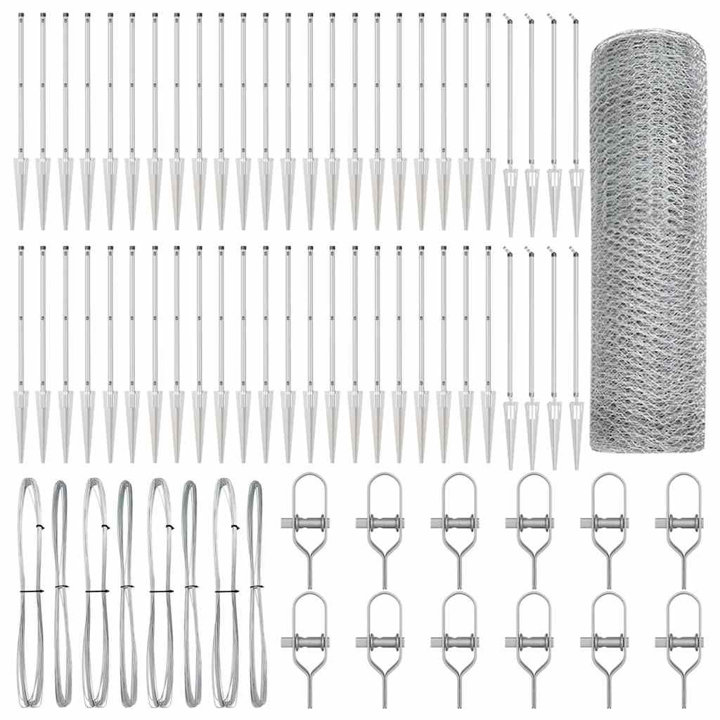 Welded Wire Fence with Spikes 100 x 0.5 m (W x H)