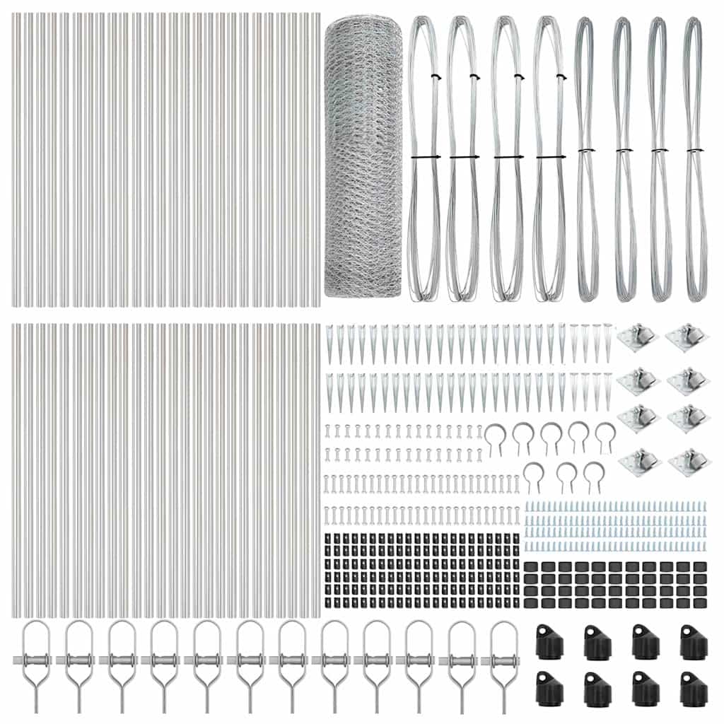 Welded Wire Fence with Spikes 100 x 0.5 m (W x H)