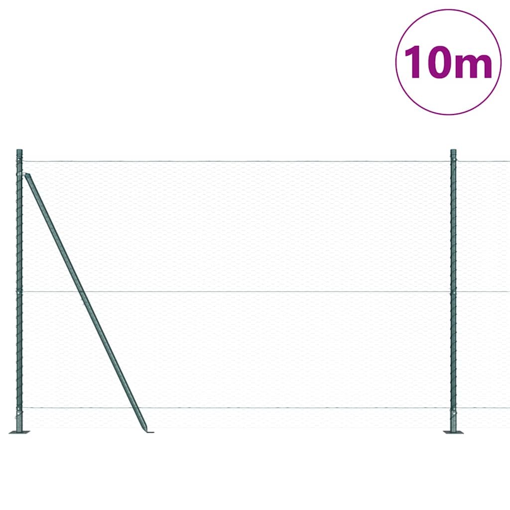 Welded Wire Fence with Concrete Base 10 x 1.4 m (W x H)