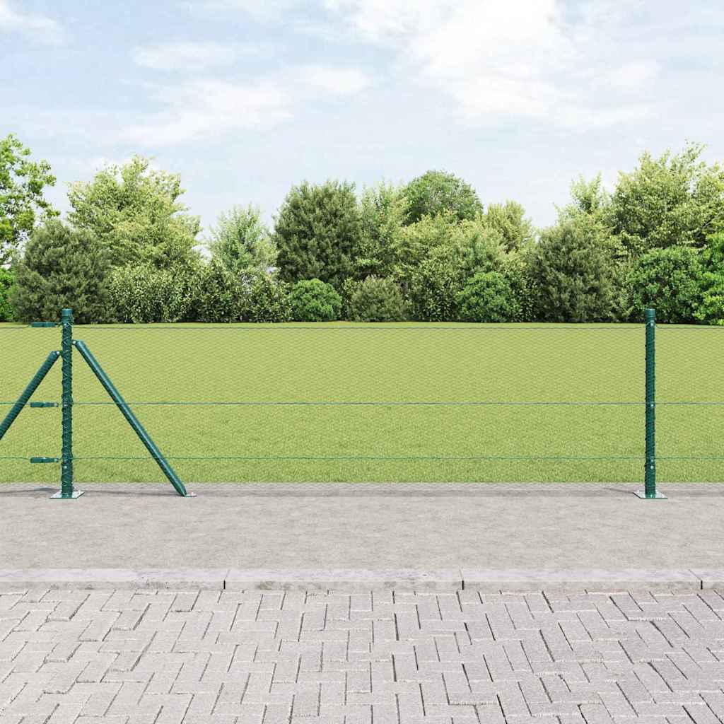 Welded Wire Fence with Concrete Base 25 x 0.6 m (W x H)