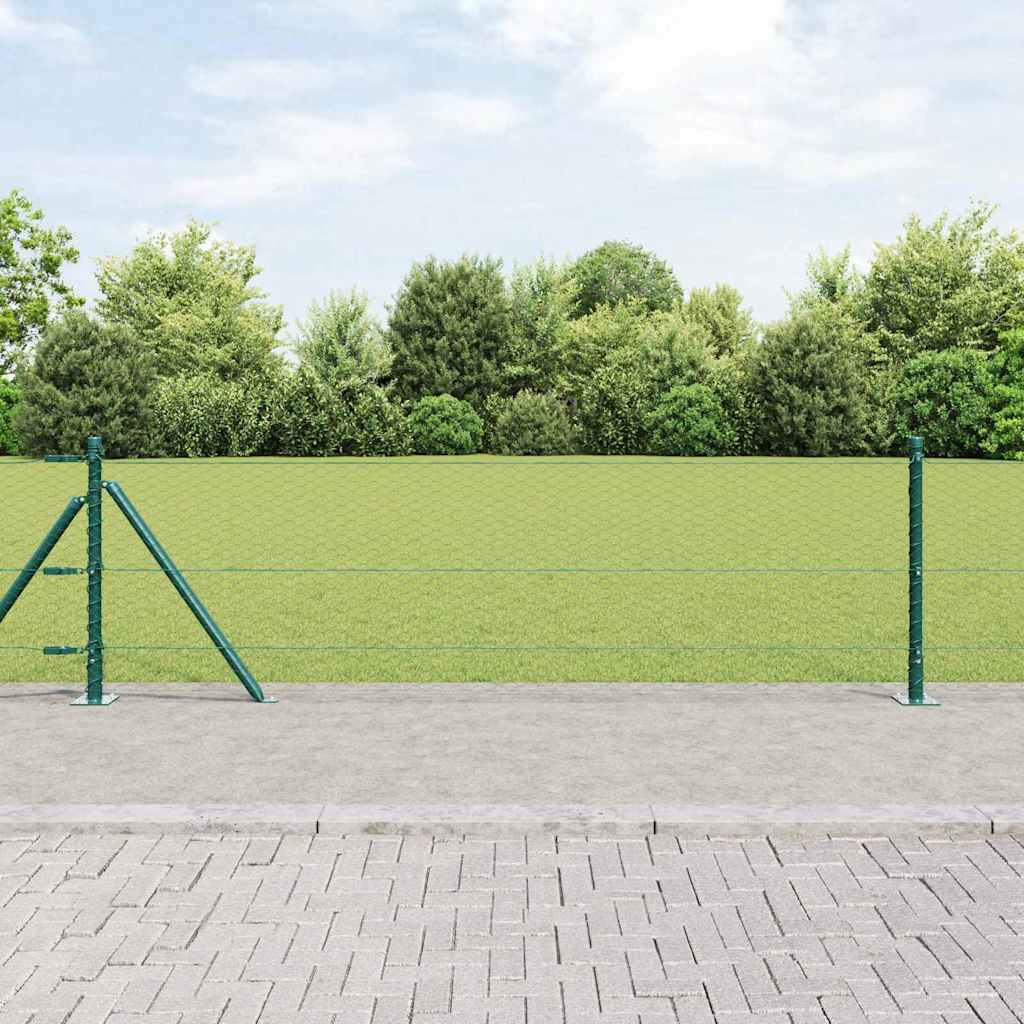 Welded Wire Fence with Concrete Base 25 x 0.6 m (W x H)