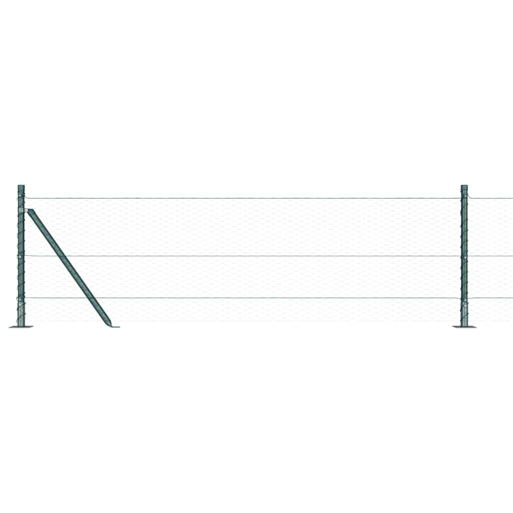 Welded Wire Fence with Concrete Base 25 x 0.6 m (W x H)