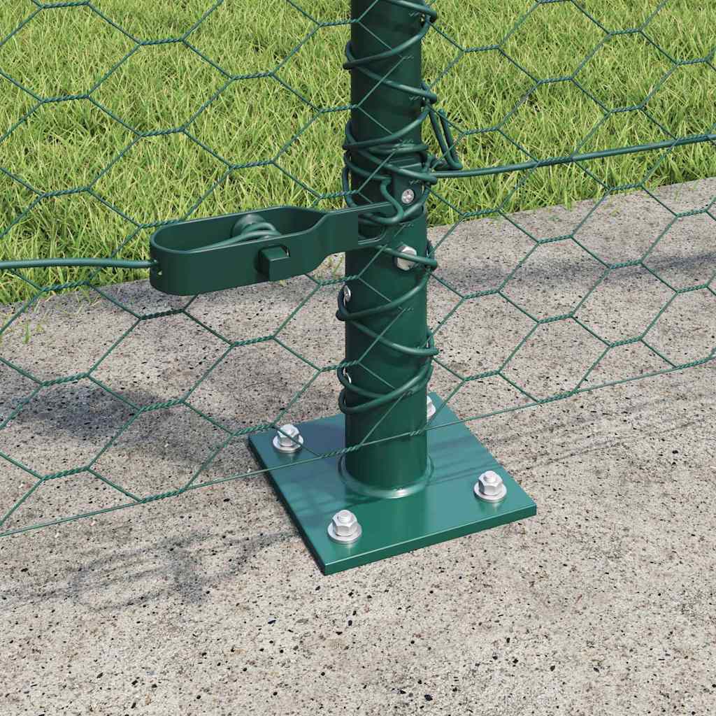Welded Wire Fence with Concrete Base 25 x 1.5 m (W x H)