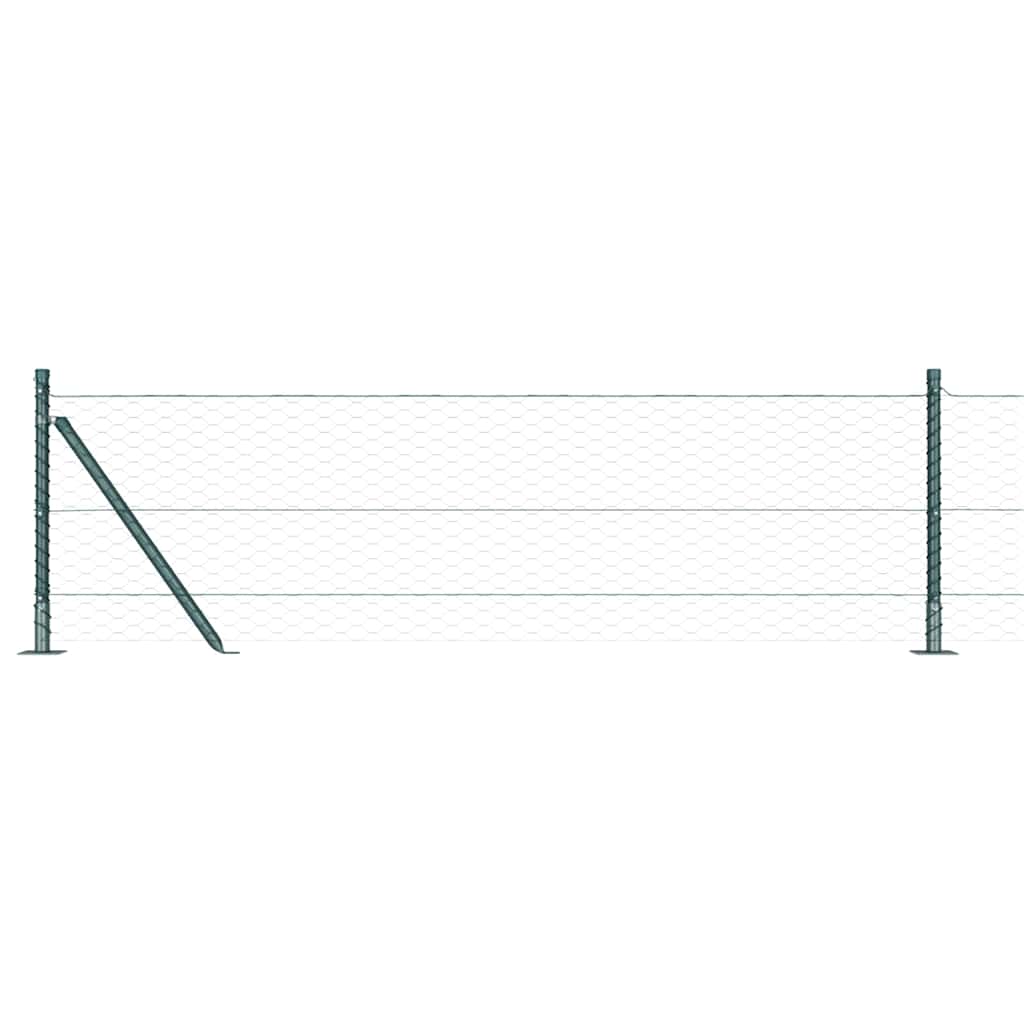 Welded Wire Fence with Concrete Base 50 x 0.6 m (W x H)