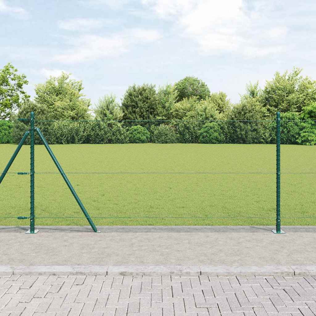 Welded Wire Fence with Concrete Base 50 x 1 m (W x H)