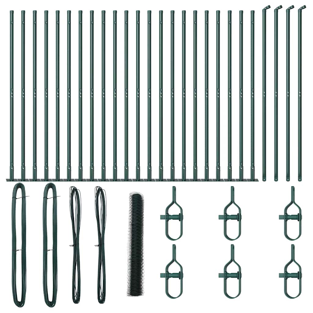 Welded Wire Fence with Concrete Base 50 x 1.2 m (W x H)