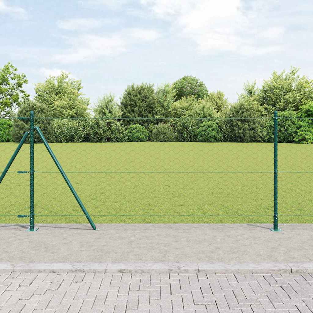 Welded Wire Fence with Concrete Base 100 x 0.8 m (W x H)