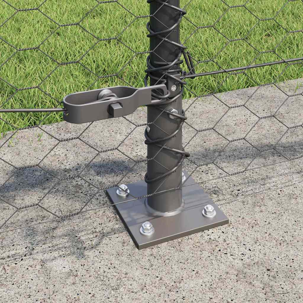 Welded Wire Fence with Concrete Base 10 x 0.6 m (W x H)