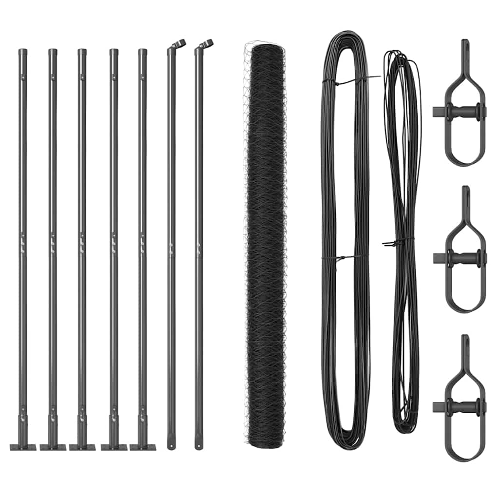 Welded Wire Fence with Concrete Base 10 x 1.4 m (W x H)