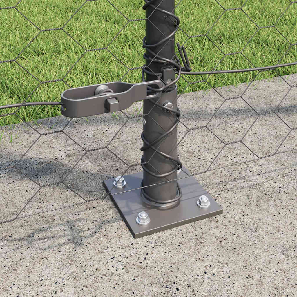 Welded Wire Fence with Concrete Base 10 x 1.6 m (W x H)