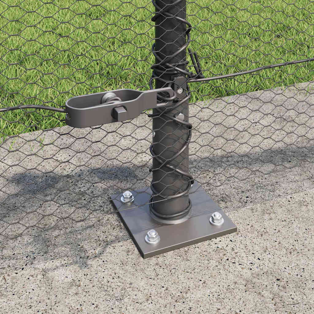 Welded Wire Fence with Concrete Base 100 x 0.5 m (W x H)