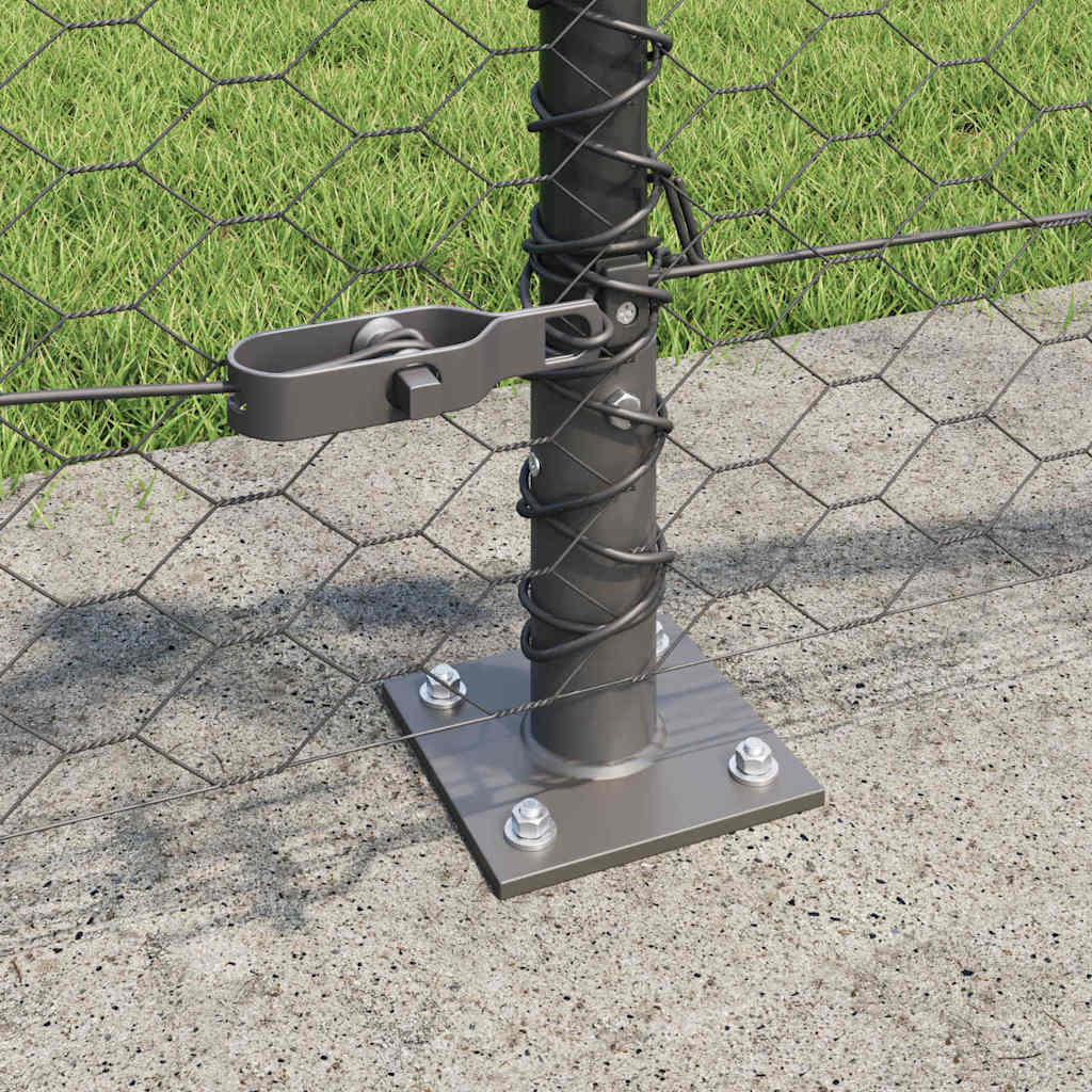 Welded Wire Fence with Concrete Base 100 x 0.5 m (W x H)