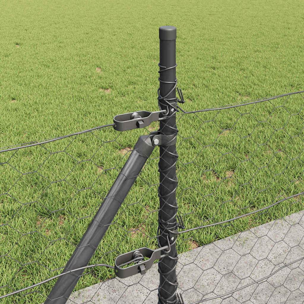 Welded Wire Fence with Concrete Base 100 x 0.5 m (W x H)