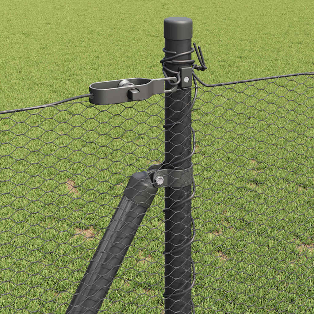 Welded Wire Fence with Concrete Base 100 x 1 m (W x H)