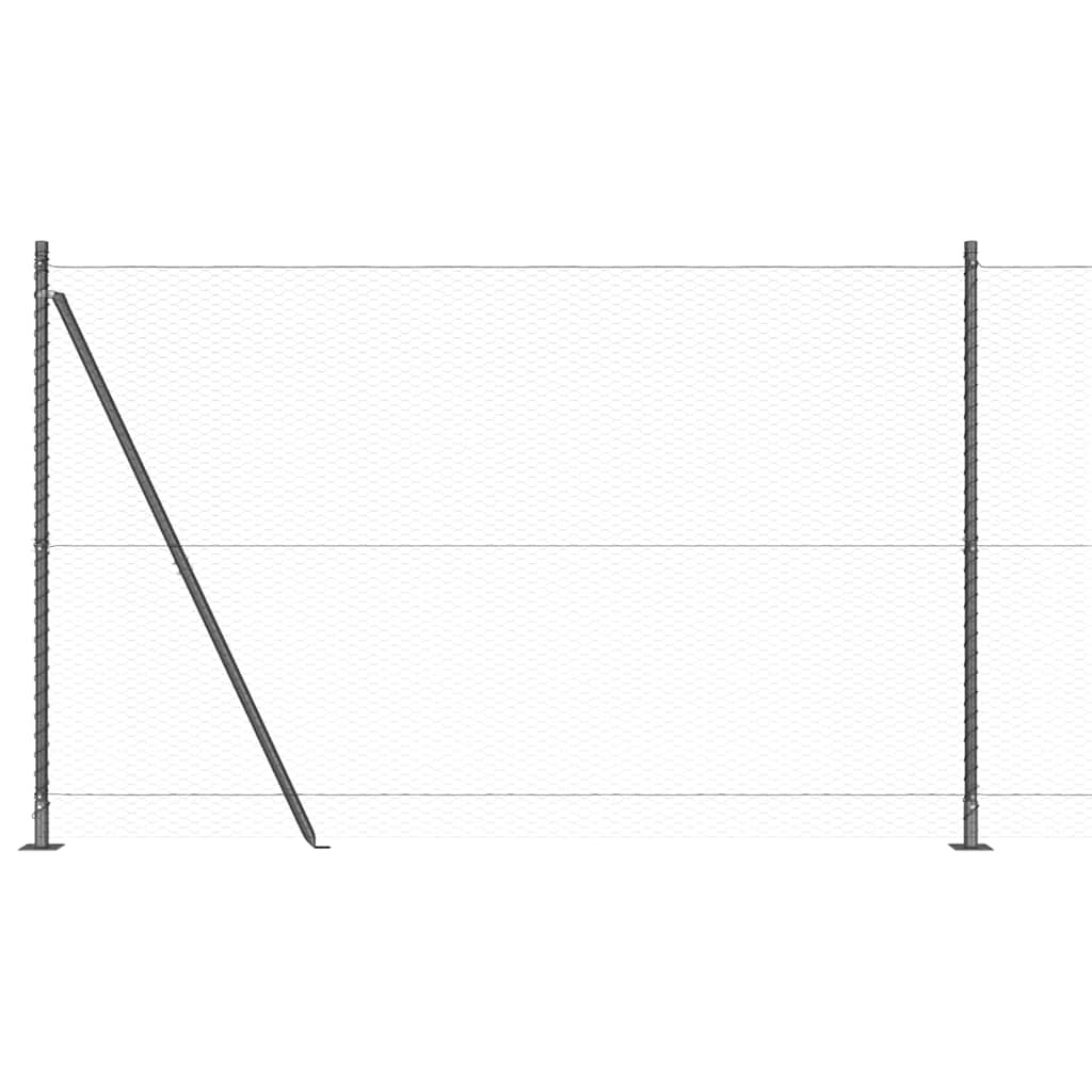 Welded Wire Fence with Concrete Base 100 x 1.6 m (W x H)