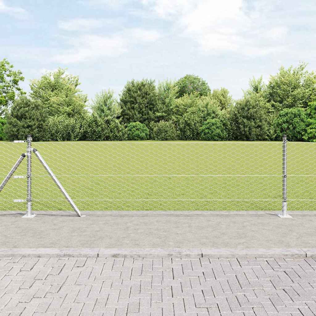 Welded Wire Fence with Concrete Base 10 x 0.4 m (W x H)